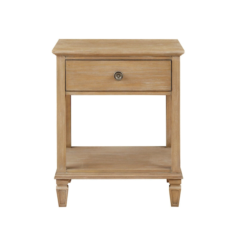  Victoria Light Natural Bedside Table