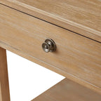 Table de chevet en bois clair naturel