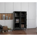 Armoire de rangement métallique à 6 portes