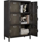 Armoire de rangement métallique à 6 portes