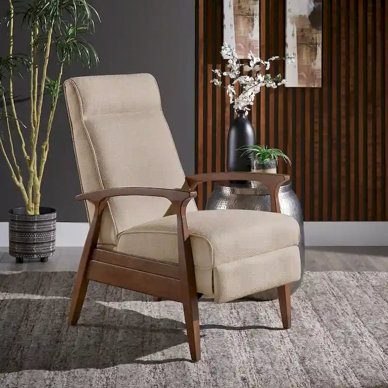 Fauteuil inclinable de style Mid-Century de 25,75 po de large