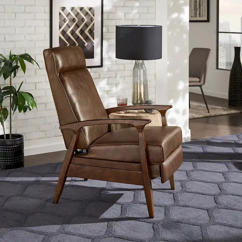 Fauteuil inclinable de style Mid-Century de 25,75 po de large