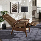 Fauteuil inclinable de style Mid-Century de 25,75 po de large