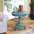 Table d'appoint piédestal en bois rond