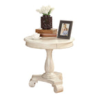 Table d'appoint piédestal en bois rond