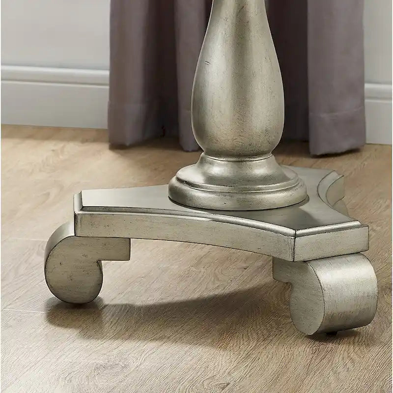 Table d'appoint piédestal en bois rond