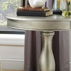 Table d'appoint piédestal en bois rond
