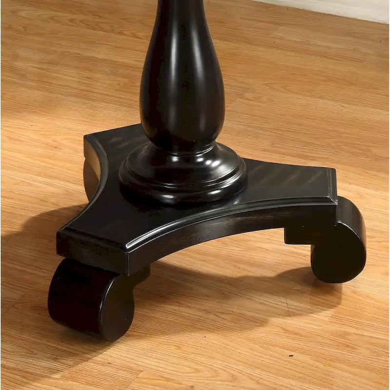 Table d'appoint piédestal en bois rond
