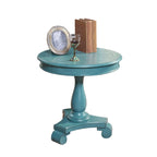 Table d'appoint piédestal en bois rond