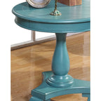 Table d'appoint piédestal en bois rond