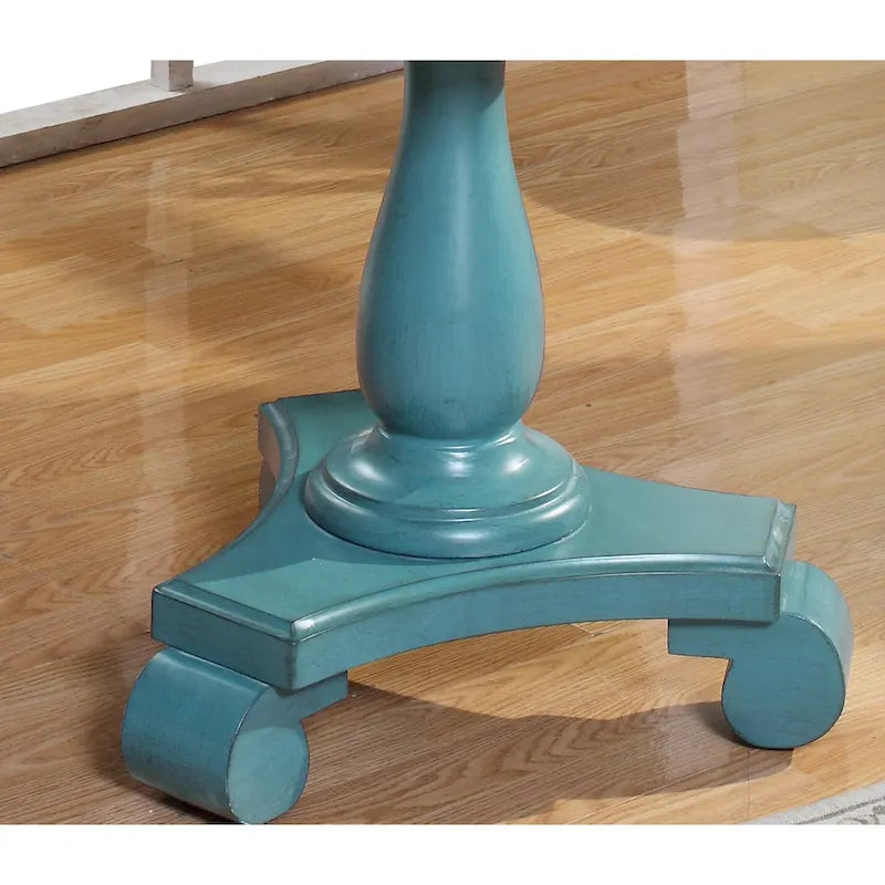 Table d'appoint piédestal en bois rond