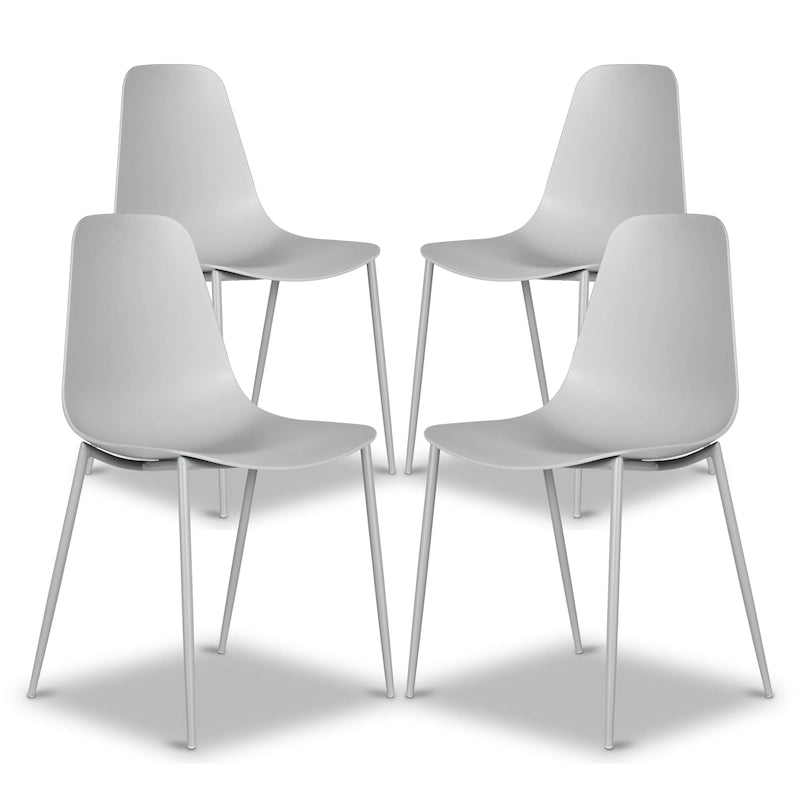 Chaises de salle à manger modernes (lot de 4) - Utilisation intérieure ou extérieure