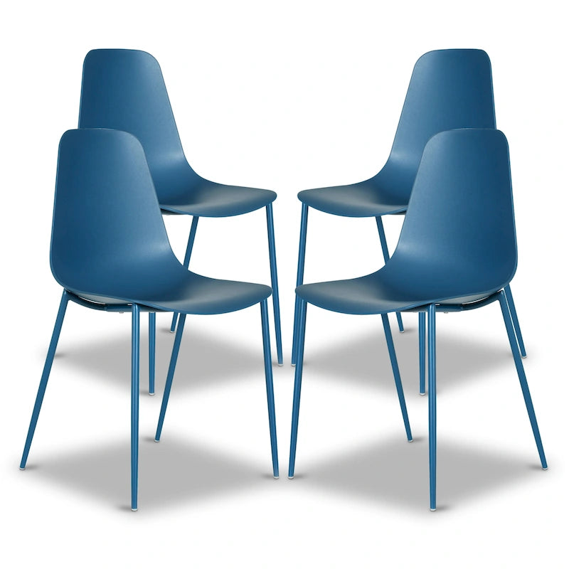 Chaises de salle à manger modernes (lot de 4) - Utilisation intérieure ou extérieure