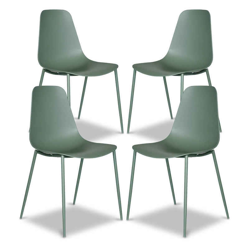Chaises de salle à manger modernes (lot de 4) - Utilisation intérieure ou extérieure