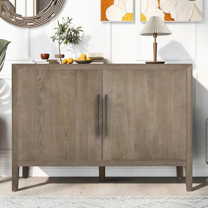 Meuble de rangement 47" pour cuisine de style vintage avec buffet d'appoint