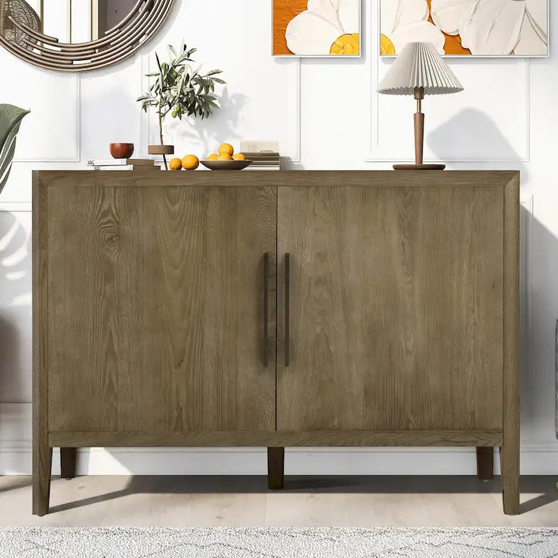 Meuble de rangement 47" pour cuisine de style vintage avec buffet d'appoint