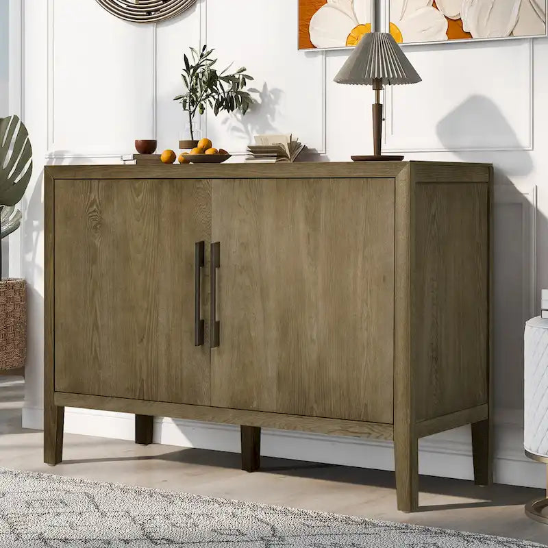 Meuble de rangement 47" pour cuisine de style vintage avec buffet d'appoint