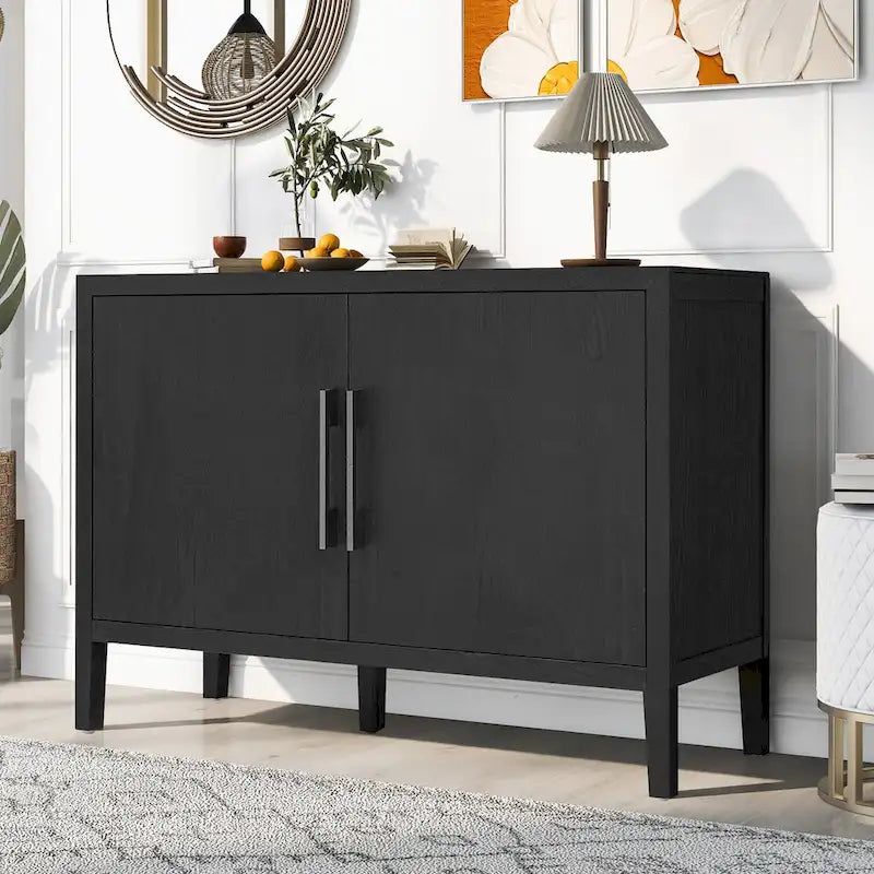 Meuble de rangement 47" pour cuisine de style vintage avec buffet d'appoint