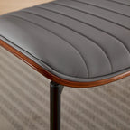 Lot de 2 chaises en similicuir avec pieds en métal