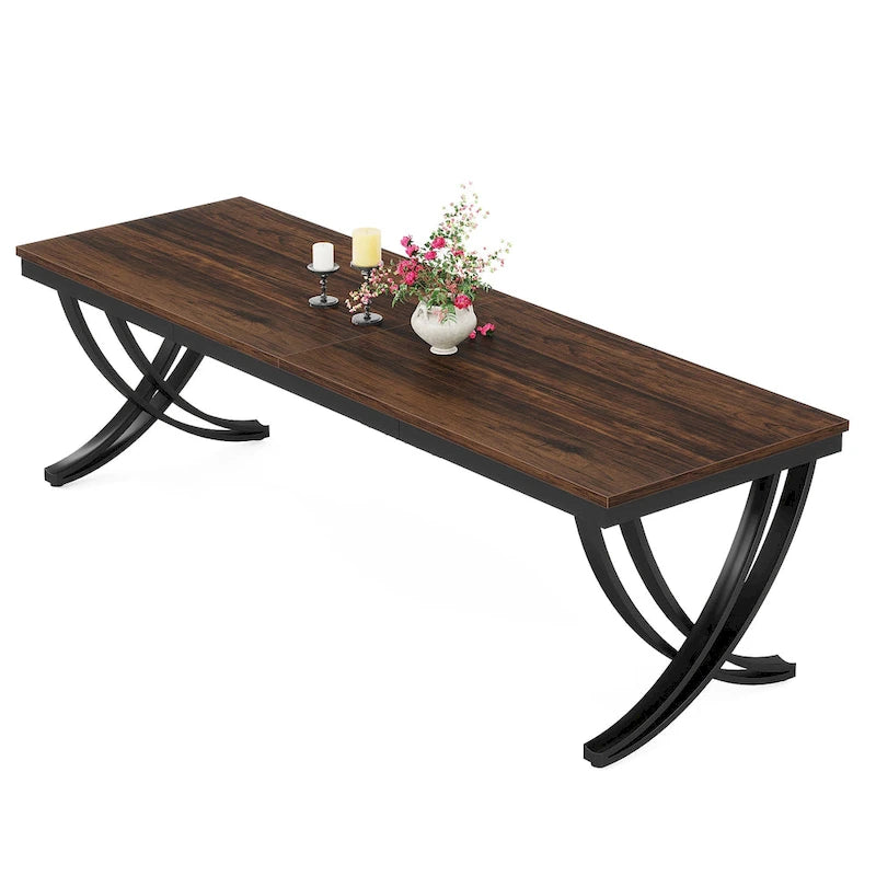 78 inch Extra Long Rectangular Kitchen Dining Dinner Table for 6-8