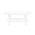 Table basse rustique en bois blanc