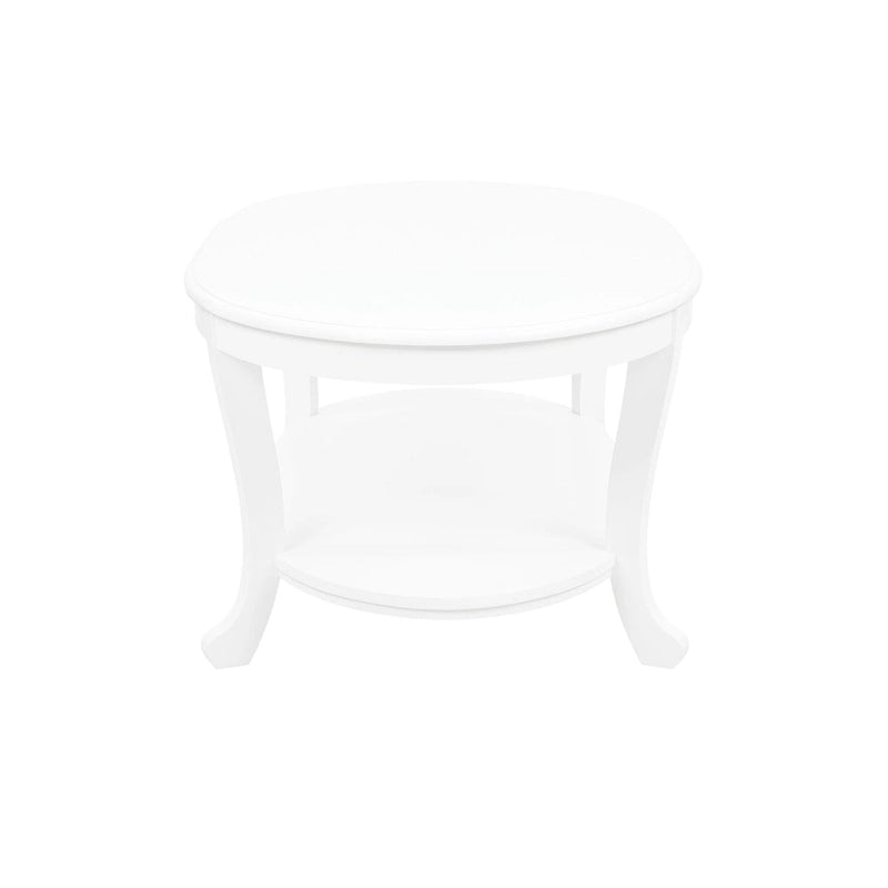 Table basse rustique en bois blanc