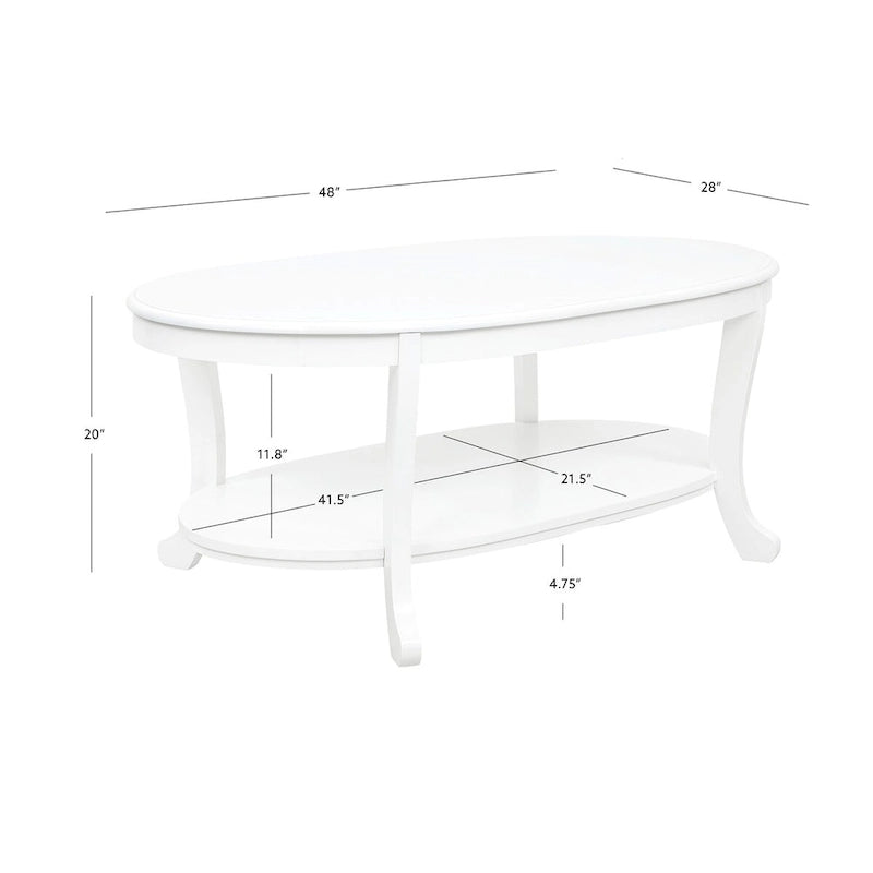 Table basse rustique en bois blanc
