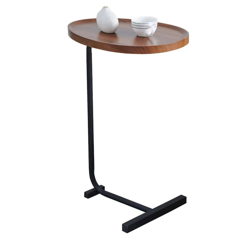 Table d'appoint en C, lot de 2, table basse, petite table de canapé