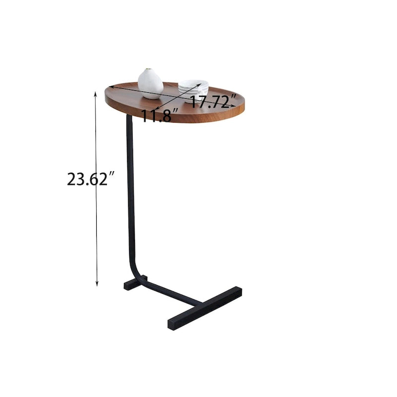 Table d'appoint en C, lot de 2, table basse, petite table de canapé
