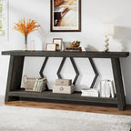 Table console de canapé de 180 cm avec rangement pour entrée et salon