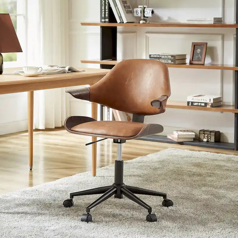 Chaise de bureau réglable à roulettes