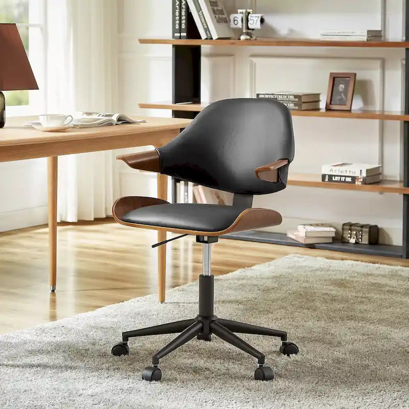 Chaise de bureau réglable à roulettes