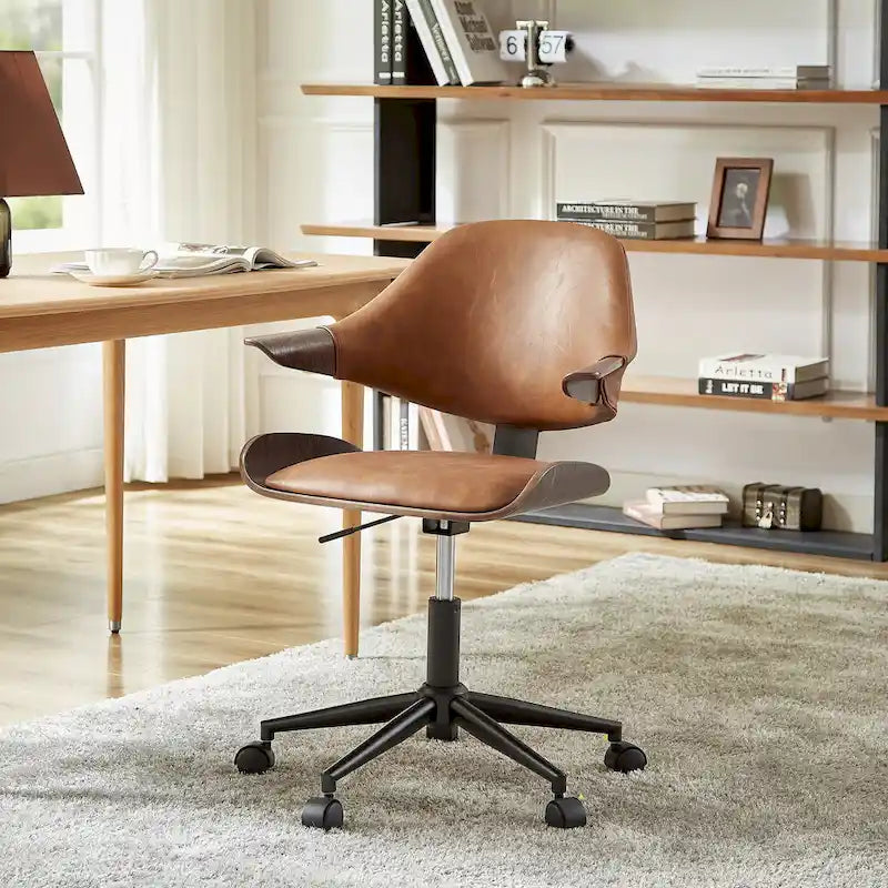 Chaise de bureau réglable à roulettes