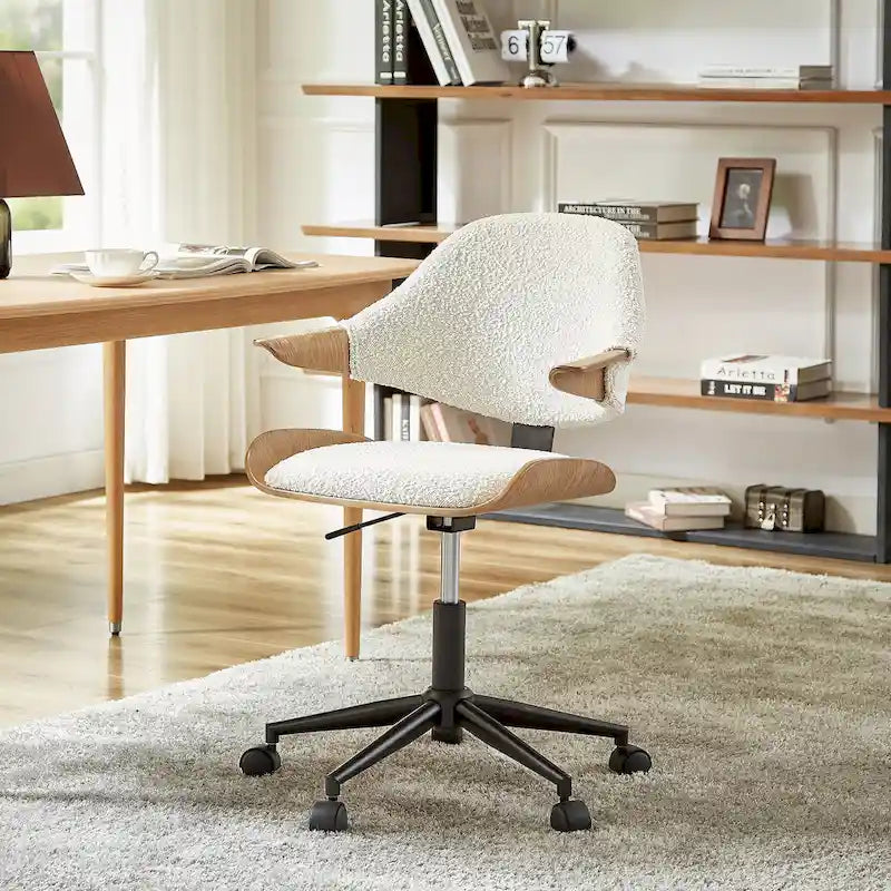 Chaise de bureau réglable à roulettes