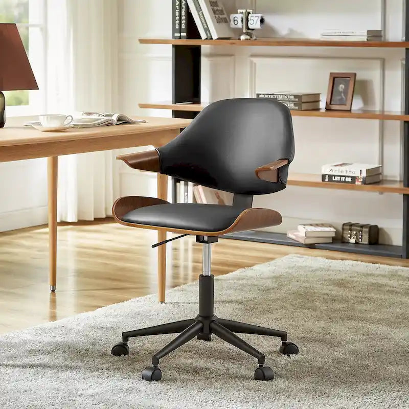 Chaise de bureau réglable à roulettes