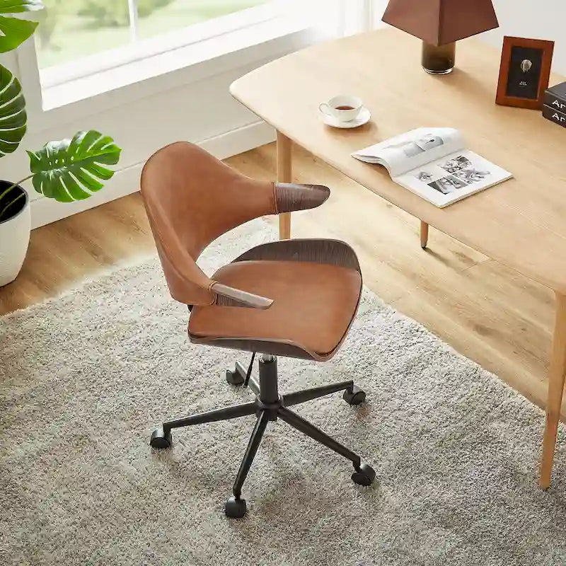 Chaise de bureau réglable à roulettes