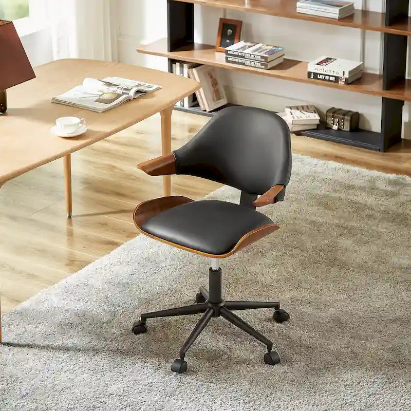Chaise de bureau réglable à roulettes
