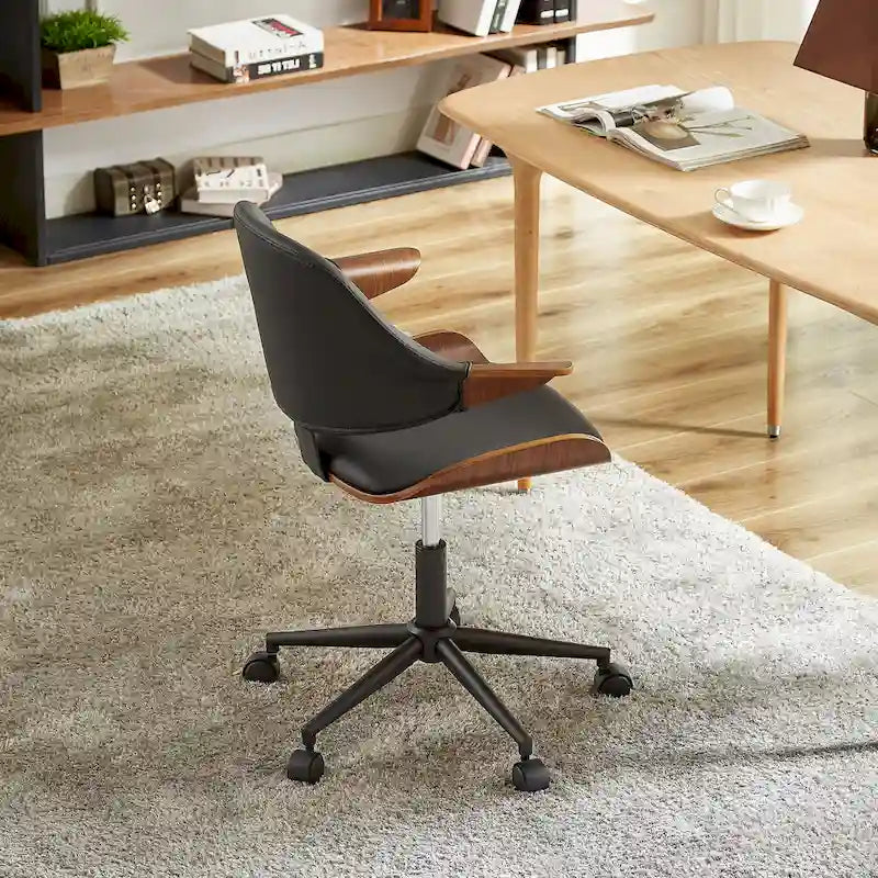Chaise de bureau réglable à roulettes