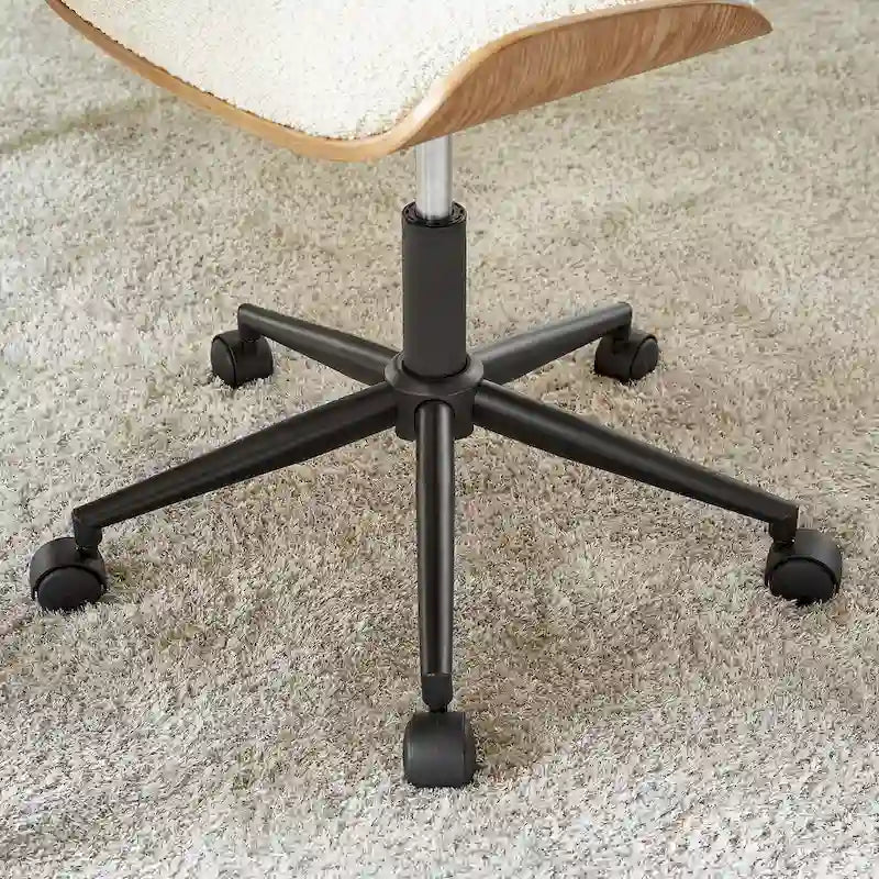 Chaise de bureau réglable à roulettes