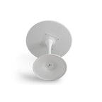 Table à manger ronde Table de cuisine moderne de 80 cm, design tulipe avec pied, table décontractée médiévale pour 2 à 4 personnes