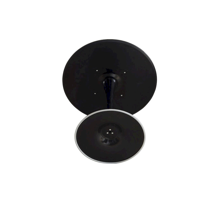 Table à manger ronde Table de cuisine moderne de 80 cm, design tulipe avec pied, table décontractée médiévale pour 2 à 4 personnes