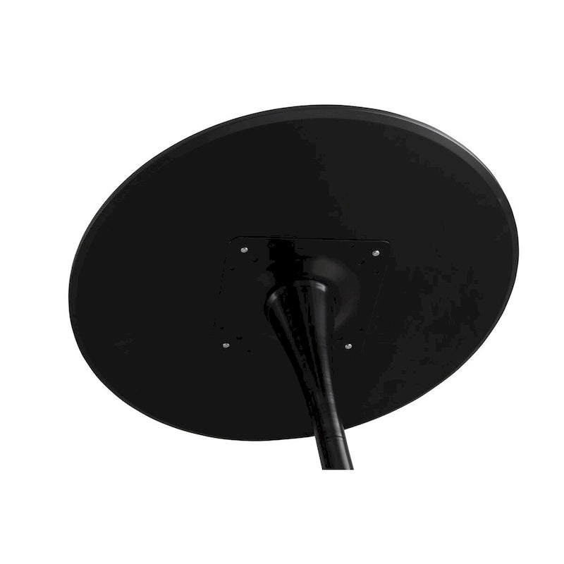 Table à manger ronde Table de cuisine moderne de 80 cm, design tulipe avec pied, table décontractée médiévale pour 2 à 4 personnes