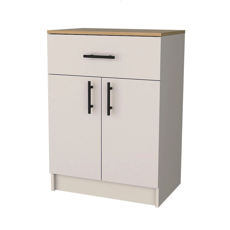 Meuble de cuisine haut en mélaminé avec 2 portes et 1 tiroir - S/O
