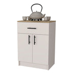 Meuble de cuisine haut en mélaminé avec 2 portes et 1 tiroir - S/O