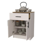 Meuble de cuisine haut en mélaminé avec 2 portes et 1 tiroir - S/O